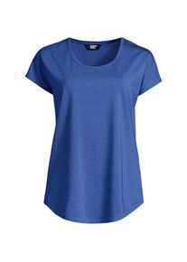LANDS' END Shirt aus Baumwolle/Modal-Mix mit Ballettausschnitt f&uuml;r Damen, Damen, size: regular, Gr&uuml;n, Baumwolle/Baumwoll-Mischung/Baumwolle Modal, by Lands' End