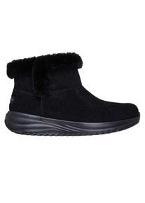 Skechers - "On The GO Stellar" Stiefeletten f&uuml;r Damen, Wildleder, Kunstfell gef&uuml;ttert (Schwarz)