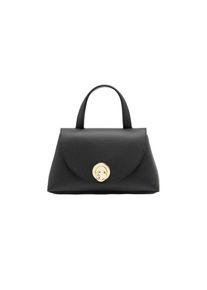 Coccinelle Top Handle Tasche Schwarz/Kognak