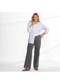 LANDS' END Starfish Jersey-Freizeithose mit weitem Bein f&uuml;r Damen, Damen, size: regular, Grau, Baumwoll-Mischung, by Lands' End