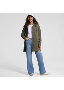 LANDS' END Leichte laminierte Regenjacke in Petite-Gr&ouml;&szlig;e, Damen, size: petite, Gr&uuml;n, Polyester, by Lands' End