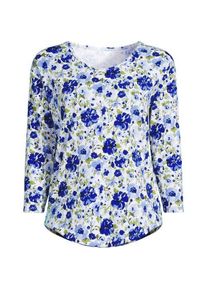 LANDS' END Flie&szlig;endes Shirt mit Ballettausschnitt in Petite-Gr&ouml;&szlig;e f&uuml;r Damen, Damen, size: petite, Elfenbein, Elasthan/Baumwoll-Mischung, by Lands' End