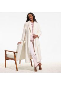 LANDS' END Bademantel mit Schalkragen in Petite-Gr&ouml;&szlig;e f&uuml;r Damen, Damen, size: petite, Elfenbein, Polyester, by Lands' End