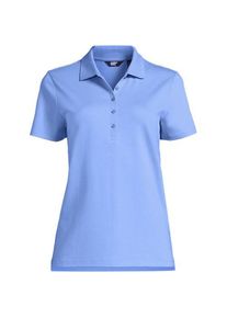 LANDS' END Supima Polo-Shirt f&uuml;r Damen, Damen, size: regular, Blau, Baumwolle, by Lands' End
