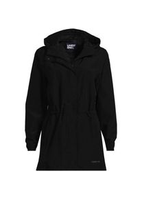 LANDS' END Wasserdichte Regenjacke SQUALL mit Packfach f&uuml;r Damen, Damen, size: regular, Schwarz, Polyester, by Lands' End