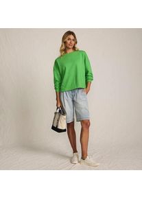 LANDS' END Leichtes Sweatshirt f&uuml;r Damen, Damen, size: regular, Gr&uuml;n, by Lands' End