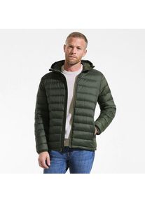 LANDS' END Ultraleichte verstaubare Daunen-Kapuzenjacke WANDERWEIGHT f&uuml;r Herren, Herren, size: regular, Gr&uuml;n, Polyester/Nylon, by Lands' End