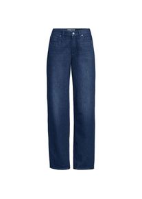 LANDS' END Mid Waist Baggy Jeans aus Baumwolle in Petite-Gr&ouml;&szlig;e, Damen, size: petite, Blau, Baumwolle, by Lands' End