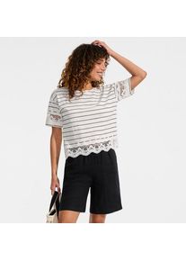 LANDS' END Premium Reinleinen-Schlupfshorts f&uuml;r Damen, Damen, size: regular, Wei&szlig;, Leinen, by Lands' End