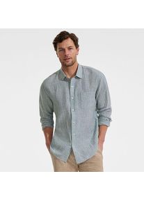LANDS' END Premium Reinleinen-Hemd f&uuml;r Herren, Herren, size: regular, Zweifarbig, Leinen, by Lands' End