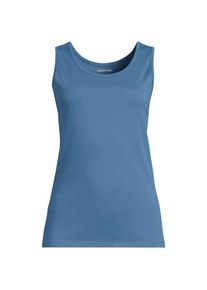 LANDS' END Baumwoll-Top f&uuml;r Damen, Damen, size: regular, Blau, Baumwolle, by Lands' End