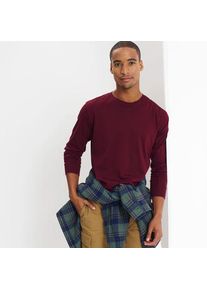 LANDS' END Super-T Langarm-Shirt f&uuml;r Herren, Classic Fit, Herren, size: regular, Rot, Baumwolle, by Lands' End