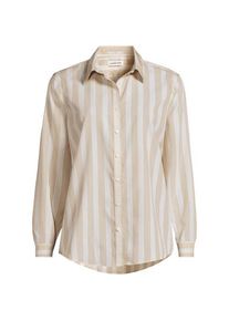 LANDS' END B&uuml;gelfreie Baumwoll-Bluse in Petite-Gr&ouml;&szlig;e, Damen, size: petite, Beige, Baumwolle, by Lands' End