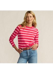 LANDS' END Lang&auml;rmeliges Supima-Shirt mit Rundausschnitt f&uuml;r Damen, Damen, size: regular, Pink, by Lands' End
