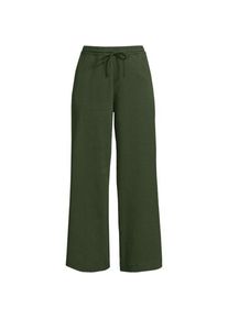 LANDS' END 7/8-Hose SPORT KNIT mit weitem Bein f&uuml;r Damen, Damen, size: regular, Gr&uuml;n, Baumwolle, by Lands' End