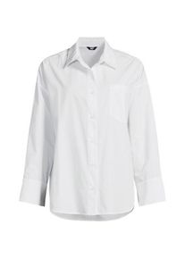 LANDS' END Langarm-Hemdbluse f&uuml;r Damen, Damen, size: regular, Wei&szlig;, Baumwolle/Polyester-Mischung, by Lands' End