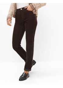 Brax Damen Cordhose Style CAROLA BRUNETTE, dunkelrot, Gr. 48K