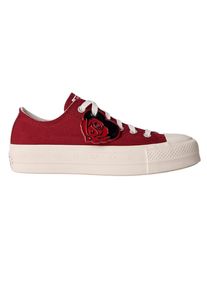 Converse - "Chuck Taylor" Schuhe mit Plattform-Sohlen f&uuml;r Damen, Canvas (Rot)
