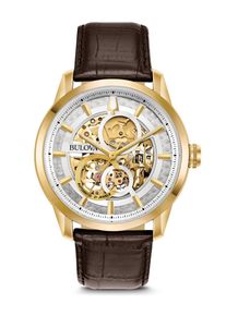 Bulova Automatik / Wilton Herrenbraun Uhr 97A138