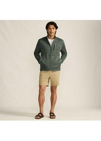 LANDS' END Gef&uuml;tterte Strickfleece-Jacke f&uuml;r Herren, Herren, size: regular, Blau, Polyester, by Lands' End