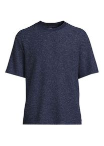 LANDS' END Premium Shirt mit Leinen und Waffelstruktur f&uuml;r Herren, Herren, size: regular, Elfenbein, Leinen/Polyester-Mischung, by Lands' End