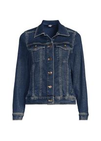 LANDS' END Jeansjacke f&uuml;r Damen in Plus-Gr&ouml;&szlig;e, Damen, size: plus, Blau, Baumwolle/Elasthan/Polyester, by Lands' End