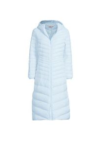 LANDS' END Ultraleichter Maxi-Daunenmantel mit Kapuze WANDERWEIGHT f&uuml;r Damen, Damen, size: regular, Blau, Nylon/Daunen, by Lands' End