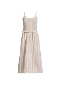 LANDS' END Soft Ease Midikleid mit Biesen aus Leinenmix f&uuml;r Damen, Damen, size: regular, Rot, Baumwolle/Leinen, by Lands' End