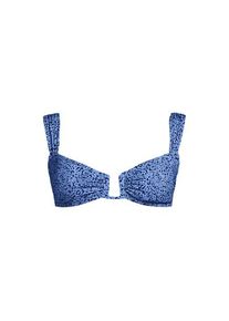 LANDS' END Bikinitop mit U-B&uuml;gel f&uuml;r Damen, Damen, size: regular, Blau, Elasthan, by Lands' End