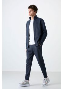 Herren Sweatshirt mit Rei&szlig;verschlusskragen und Hose Set