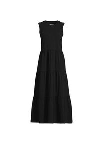 LANDS' END Flammgarn-Maxikleid aus reiner Baumwolle f&uuml;r Damen in Petite-Gr&ouml;&szlig;e, Damen, size: petite, Schwarz, Baumwolle, by Lands' End