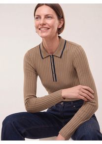 Walbusch Poloshirt mit Rippenstruktur