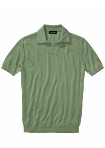 Mey & Edlich Mey & Edlich Herren Evolution&auml;res Poloshirt Gr&uuml;n 54 % Leinen, 43 % Lyocell, 3 % Polyamid