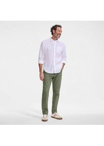 LANDS' END Soft Comfort Straight Fit Jeans im Leinenmix, Herren, size: regular, Gr&uuml;n, Baumwolle/Leinen/Baumwoll-Mischung, by Lands' End