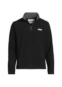 LANDS' END Anyweather Fleece-Pullover mit Rei&szlig;verschluss, Herren, size: regular, Blau, Polyester, by Lands' End