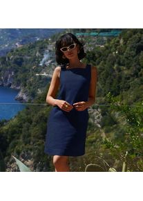 LANDS' END Premium Reinleinen-Shiftkleid in Tall-Gr&ouml;&szlig;e, Damen, size: tall, Blau, by Lands' End