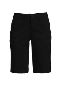 LANDS' END Chino-Bermudas f&uuml;r Damen in Plus-Gr&ouml;&szlig;e, Damen, size: plus, Schwarz, Elasthan/Baumwoll-Mischung, by Lands' End