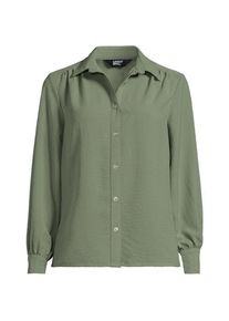 LANDS' END Creaseless Hemdbluse f&uuml;r Damen in Plus-Gr&ouml;&szlig;e, Damen, size: plus, Gr&uuml;n, Polyester, by Lands' End