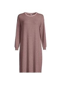LANDS' END Silky Knit Nachthemd Gestreift f&uuml;r Damen in Plus-Gr&ouml;&szlig;e, Damen, size: plus, Pink, Polyester/Viskose/Polyester-Mischung, by Lands' End
