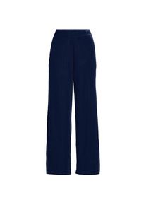 LANDS' END Samthose mit weitem Bein f&uuml;r Damen, Damen, size: regular, Blau, Polyester, by Lands' End