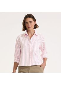LANDS' END Verk&uuml;rzte Oxfordbluse f&uuml;r Damen, Damen, size: regular, Rot, Baumwolle, by Lands' End