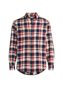 LANDS' END Flanellhemd Flagship, Classic Fit f&uuml;r Herren in Tall-Gr&ouml;&szlig;e, Herren, size: tall, Blau, Baumwolle/Baumwoll-Mischung/Polyester-Mischung, by Lands' End