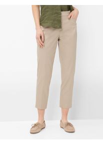 Brax Damen Chino Style MARA S SOFT GREIGE, hellbeige, Gr. 48