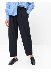 Brax Damen Bundfaltenhose Style MEGAN S NAVY, dunkelblau, Gr. 32L