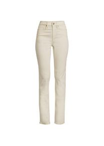 LANDS' END Naturfarbene Straight Fit Jeans High Waist in Plus-Gr&ouml;&szlig;e, Damen, size: plus, Elfenbein, Baumwoll-Mischung/Polyester-Mischung, by Lands' End