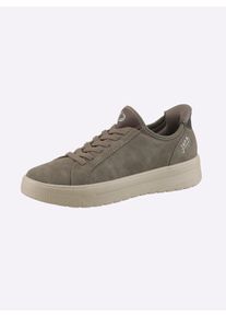 Jana sheego Gro&szlig;e Gr&ouml;&szlig;en Sneaker zum einfachen Reinschl&uuml;pfen, taupe, Gr&ouml;&szlig;e 40 - Damen