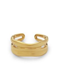 LANDS' END Wasserfester, verstellbarer Stapelring f&uuml;r Damen, Damen, size: regular, Gelb, by Lands' End