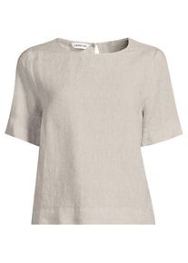LANDS' END Premium Reinleinen-Schlupfbluse f&uuml;r Damen in Petite-Gr&ouml;&szlig;e, Damen, size: petite, Beige, by Lands' End