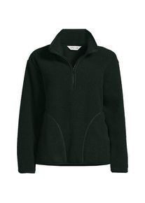 LANDS' END Teddy-Pullover mit Rei&szlig;verschluss f&uuml;r Damen, Damen, size: regular, Elfenbein, Polyester, by Lands' End