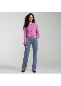 LANDS' END High Waist Straight Knit STARFISH Jeans in Tall-Gr&ouml;&szlig;e, Damen, size: tall, Blau, Baumwoll-Mischung/Polyester-Mischung, by Lands' End